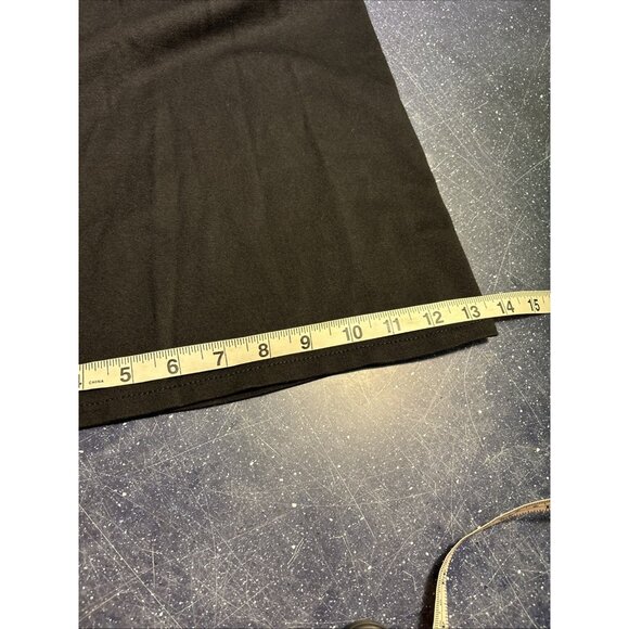 Lane Bryant Wide Leg Trousers Black Stretch Elastic Waist Pockets Sz 30/32 - Picture 9 of 9